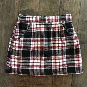 Women’s plaid mini skirt